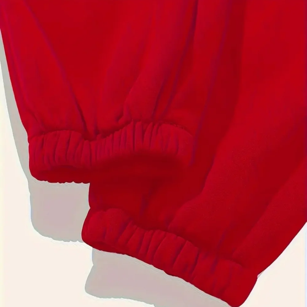 NWT Italian Designer Red Hoodie And Matching Pants - Picture 2 of 6